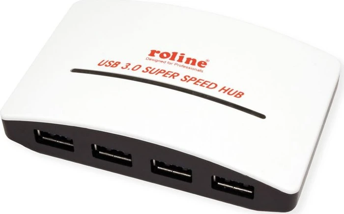 Roline / Secomp USB-Hub, 4x USB-A 3.0, USB-B 3.0 [Stecker]