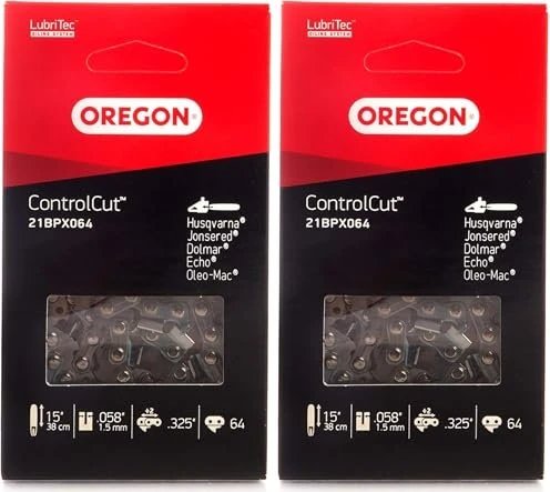 Oregon 21BPX064E Sägekette Halbmeißel, 1.5mm, 0.325"