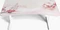 Arozzi Arena Gaming Desk Schreibtisch 160x82cm Sakura/weiß Vorschaubild
