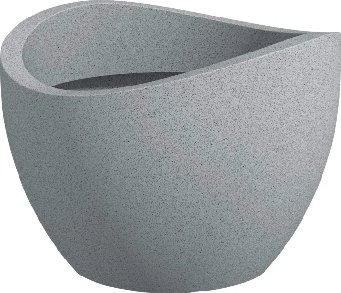 Scheurich Wave Globe 250 oval 29.5x25.8cm stony grey