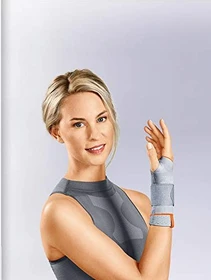 Sporlastic Manudyn Handgelenkbandage rechts Größe L platinum, 1 Stück