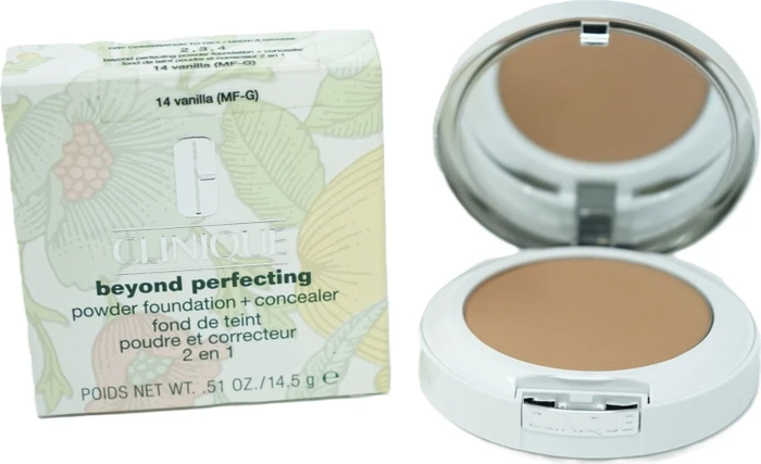 Clinique Beyond Perfecting Powder Foundation and Concealer Vanilla, 14.5g