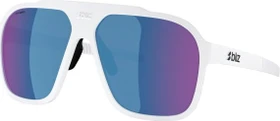 Bliz A002 matte white/grey-blue mirror