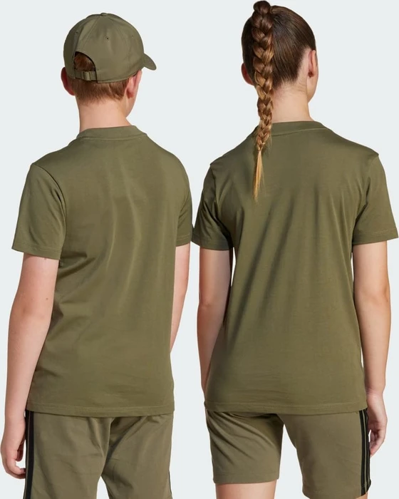 adidas Essentials T-Shirt kurzarm olive strata/black (Junior)