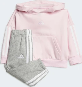 adidas Essentials Trainingsanzug clear pink/white (Junior)