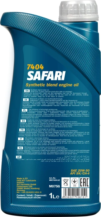 Mannol Safari 20W-50 1l