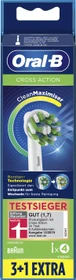 Oral-B CrossAction CleanMaximiser 3+1 Ersatzbürste weiß, 4 Stück