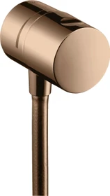 Hansgrohe Axor Uno Wandanschluss mit Absperrventil rund polished red gold