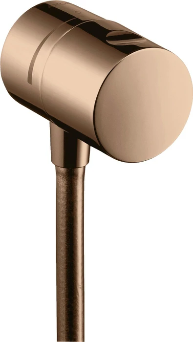 Hansgrohe Axor Uno Wandanschluss mit Absperrventil rund polished red gold
