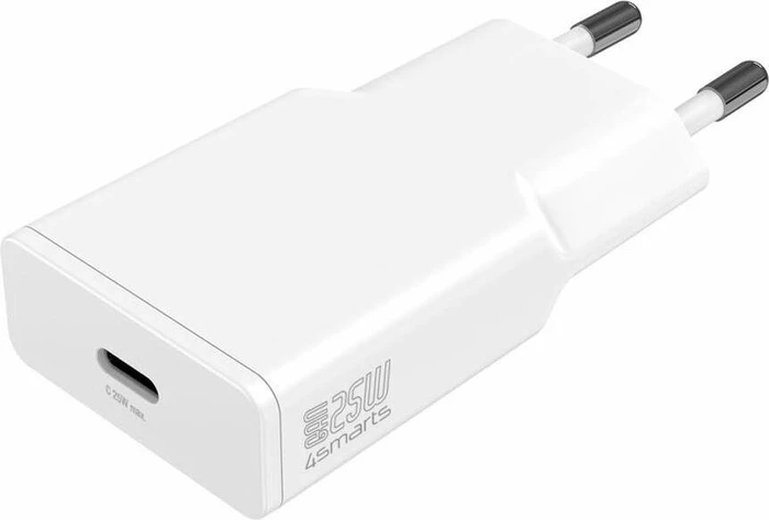 4smarts Netzladegerät PDPlug Slim 25W GaN 1C weiß