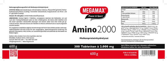 Megamax Amino 2000, 100 Stück