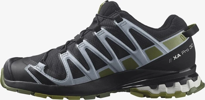 Salomon XA Pro 3D V8 GTX black/green moss/zen blue (Damen)