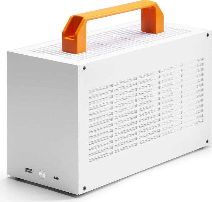 SGPC K49 Steel, silber/orange, Mini-ITX