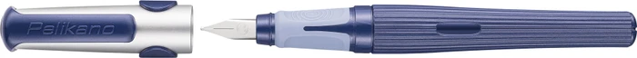 Pelikan Pelikano structure blau, rechte Hand, mittel, Faltschachtel