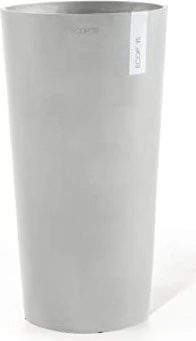 Ecopots Kunststoff-Topf Amsterdam High 41cm white grey