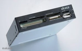 Akasa Internal Multi-Slot-Cardreader, USB 2.0 9-Pin Stecksockel [Stecker] (AK-ICR-07)