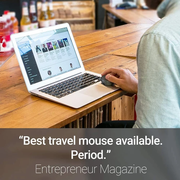 Swiftpoint TracPoint Travel Mouse and Presenter grau/grün, USB/Bluetooth