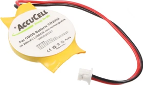 AccuCell Knopfzelle mit Stecker (CR2032)
