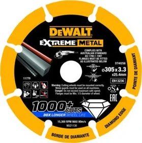 DeWalt DT40256 Extreme Metal Diamanttrennscheibe, 300x3.3x25.4mm, 1 Stück