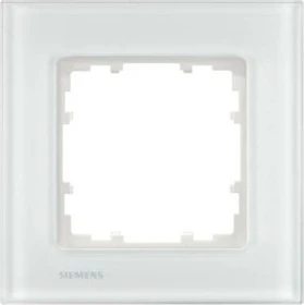 Siemens DELTA miro Glas Rahmen 1-Fach, weiß