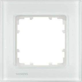 Siemens DELTA miro Glas Rahmen 1-Fach, weiß
