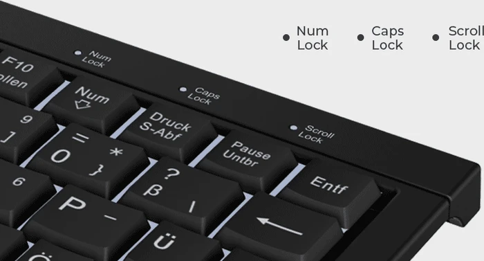 KeySonic KSK-3011ELC, schwarz, USB, DE