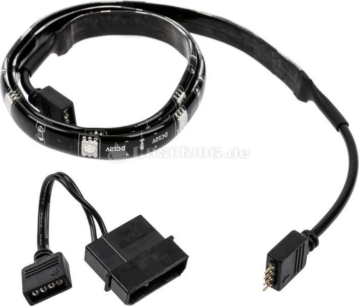 Akasa Vegas M, LED-Streifen, schwarz