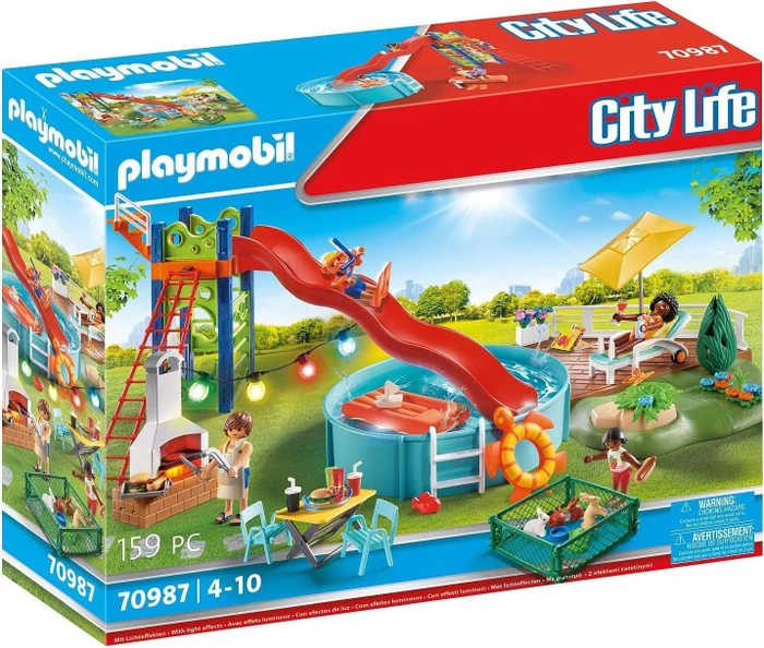 playmobil City Life Poolparty mit Rutsche