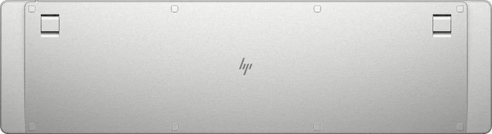 HP 970 Dual-Mode Wireless Keyboard, silber, USB/Bluetooth, DE
