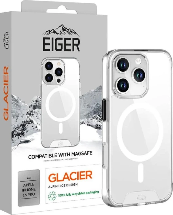 Eiger Glacier Case Magsafe für Apple iPhone 16 Pro transparent