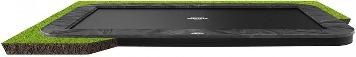 Berg Ultim Elite FlatGround Deluxe 500x300cm Trampolin grau