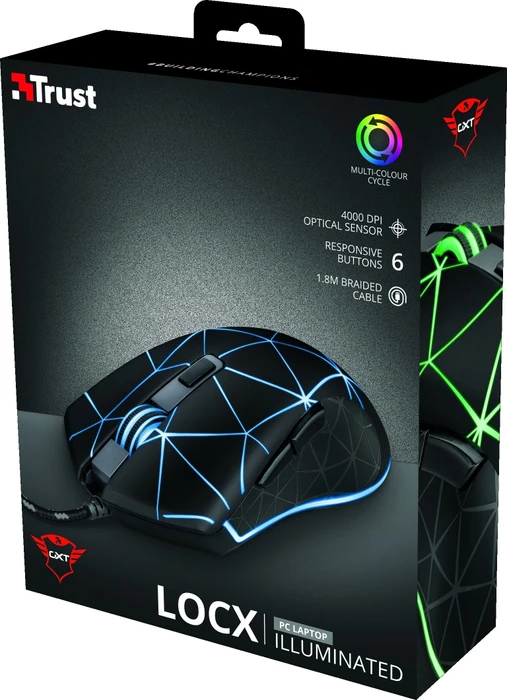 Trust Gaming GXT 133 Locx Gaming Mouse, USB
