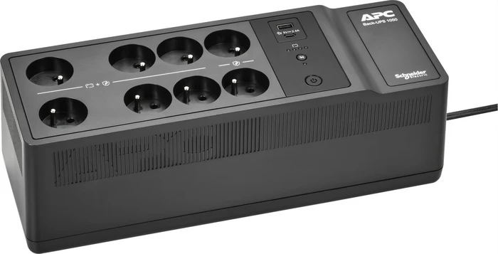 APC Back-UPS, 1050VA, Steckdosenleiste, 8x Typ E, USB