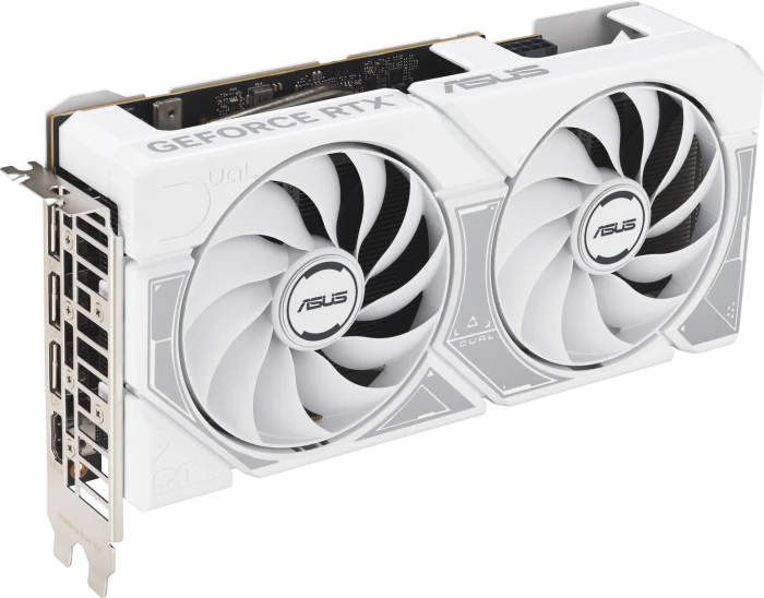 ASUS Dual GeForce RTX 5060 White OC Edition, DUAL-RTX5060-O8G-WHITE, 8GB GDDR7, HDMI, 3x DP
