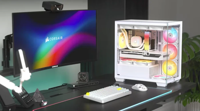 Corsair 2800X RS-R RGB, weiß, Glasfenster
