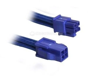 BitFenix Alchemy 4-Pin ATX12V Verlängerung 45cm, sleeved blau/blau