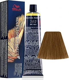 Wella Koleston Perfect Me+ Rich Naturals Haarfarbe 7/17 mittelblond asch-braun, 60ml