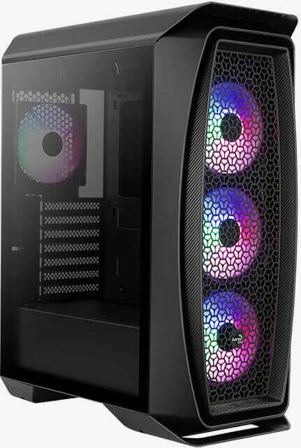 AeroCool Aero One Frost, schwarz, Glasfenster