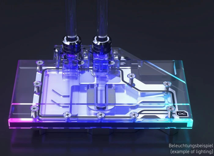 Alphacool Eisblock Aurora Acryl GPX-N RTX 3070 Ti AMP Holo mit Backplate
