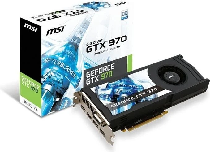 MSI GeForce GTX 970 4GD5 OC, 4GB GDDR5, DVI, HDMI, 3x DP