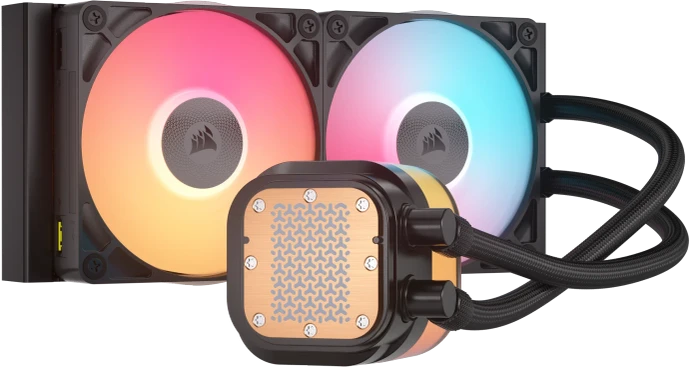 Corsair iCUE LINK Titan 240 RX LCD RGB, schwarz