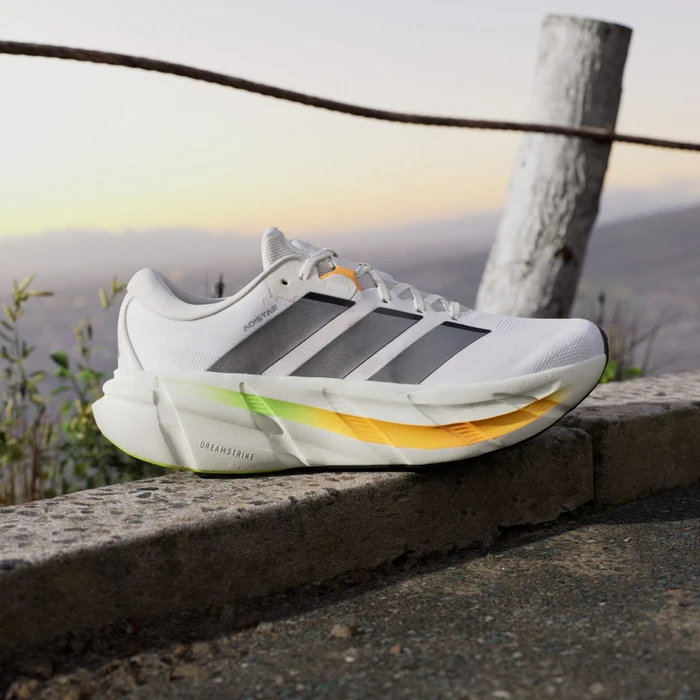 adidas Adistar 5 cloud white/iron metallic/lucid tangerine (Herren)
