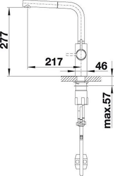 Blanco Evol-S Volume HD Hebel links edelstahl finish