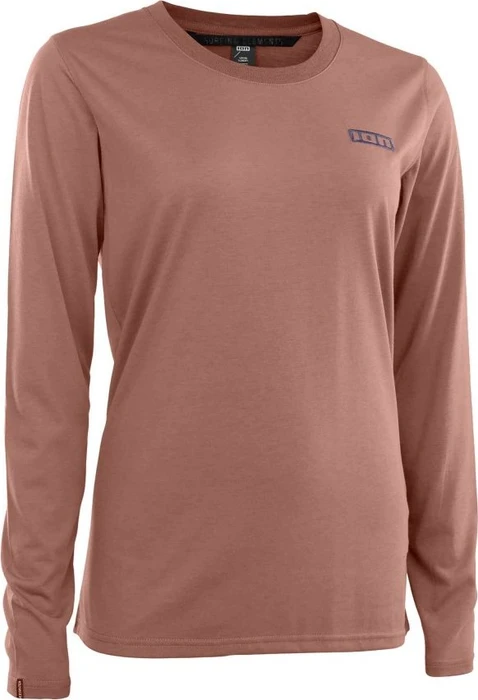 ION Bike Tee Logo DR LS Trikot langarm evil amber (Damen)