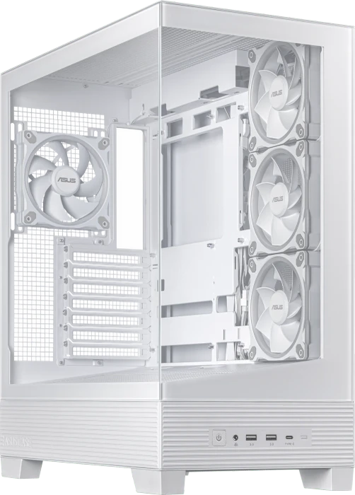 ASUS A31 Plus TG ARGB White, Glasfenster