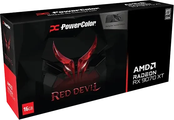 PowerColor Red Devil Radeon RX 9070 XT Special Edition, 16GB GDDR6, HDMI, 3x DP