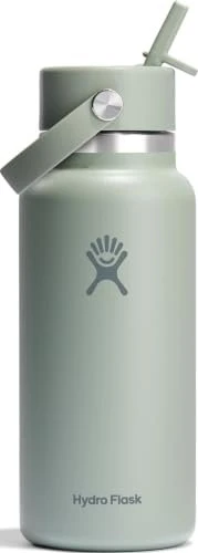 Hydro Flask Wide Mouth Flex Straw Cap Isolierflasche 946ml agave