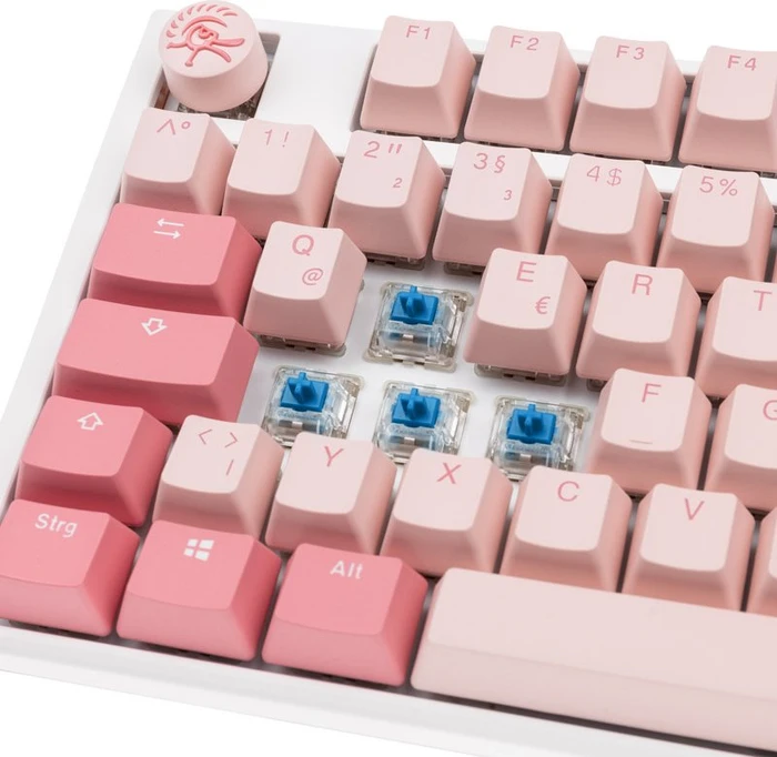 Ducky One 3, Gossamer Pink, MX BLUE, USB, DE