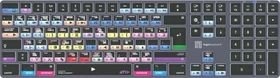 LogicKeyboard Titan Wireless Avid Media Composer "Classic" Mac, Titanium Gray, LEDs weiß, USB/Bluetooth, DE (LKB-MCOMP-TM-DE)