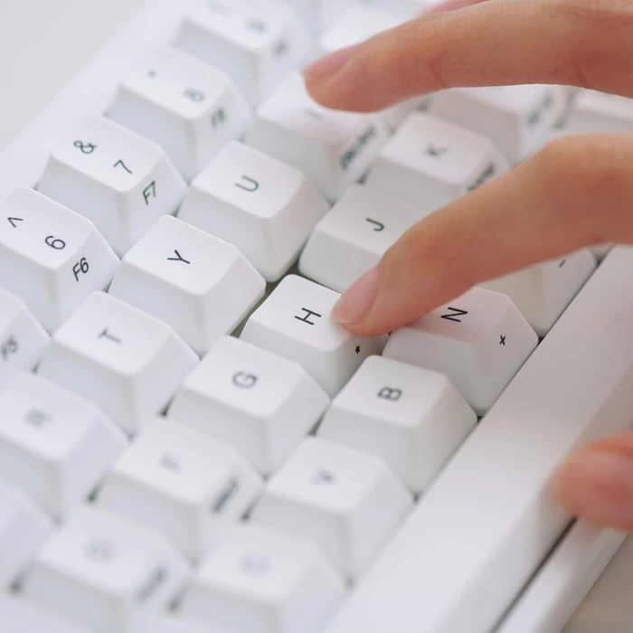 Happy Hacking Keyboard Professional Hybrid Type-S Snow, Pure White, Topre Capacitive, USB/Bluetooth, US